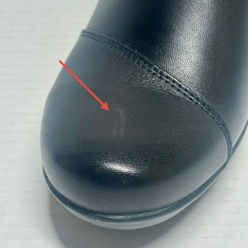 Clarks Size 8.5 M Black Emslie Warren Side Zip Loafer Bootie Witchy Preppy - Picture 6 of 13